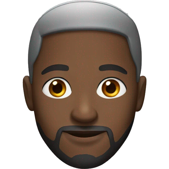 A black Muslim man emoji