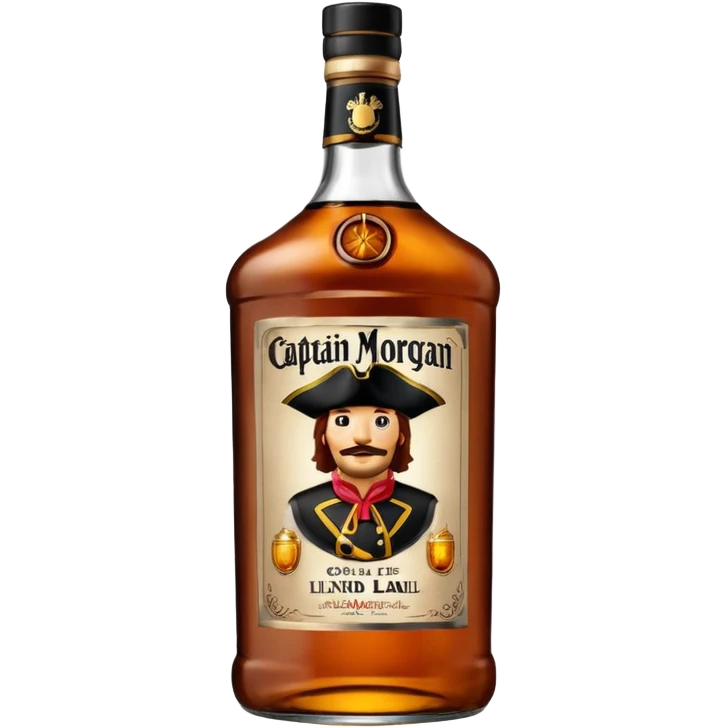 Bouteille de Captain Morgan, 1 l emoji