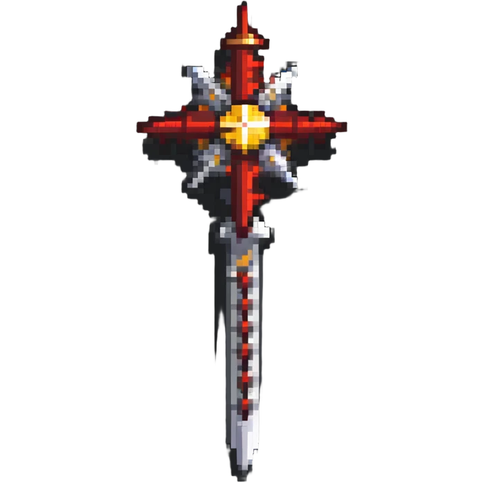 Medieval morning star weapon with red and gold spikes emoji