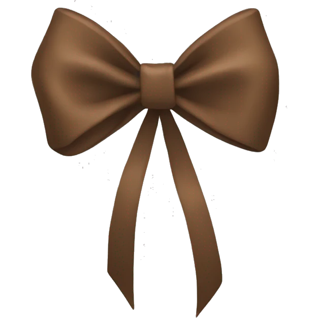 Brown bow emoji