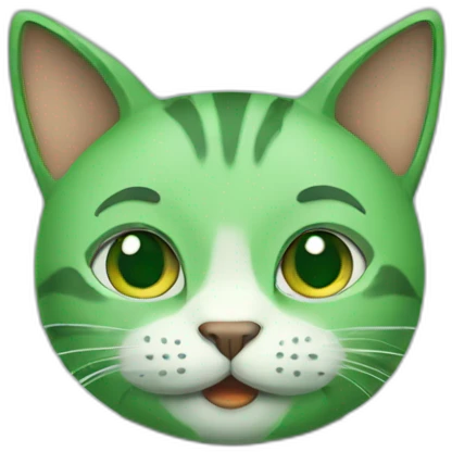 green cat emoji