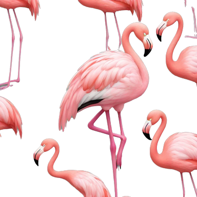 FLAMINGO on one leg emoji