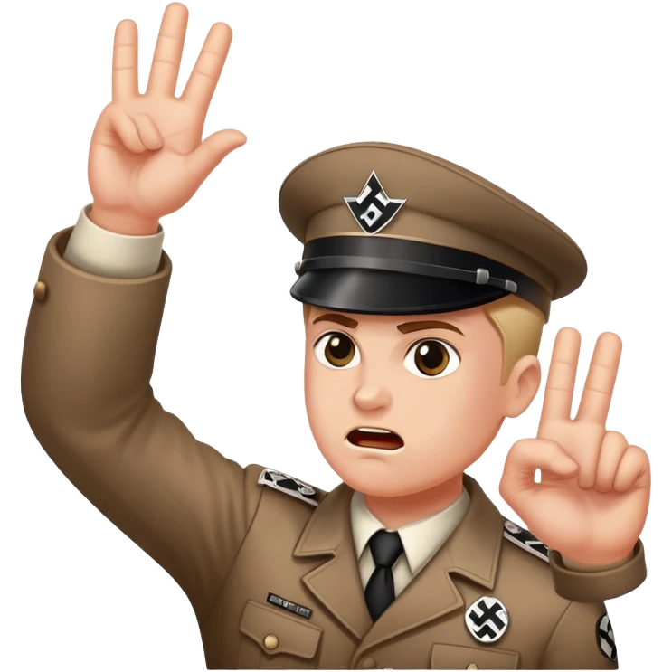 Nazi salute emoji
