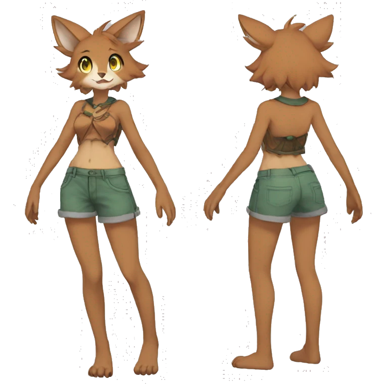 Anthro Sona Fakemon Full Body emoji