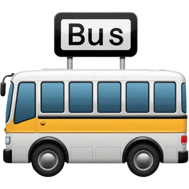 bus sign emoji