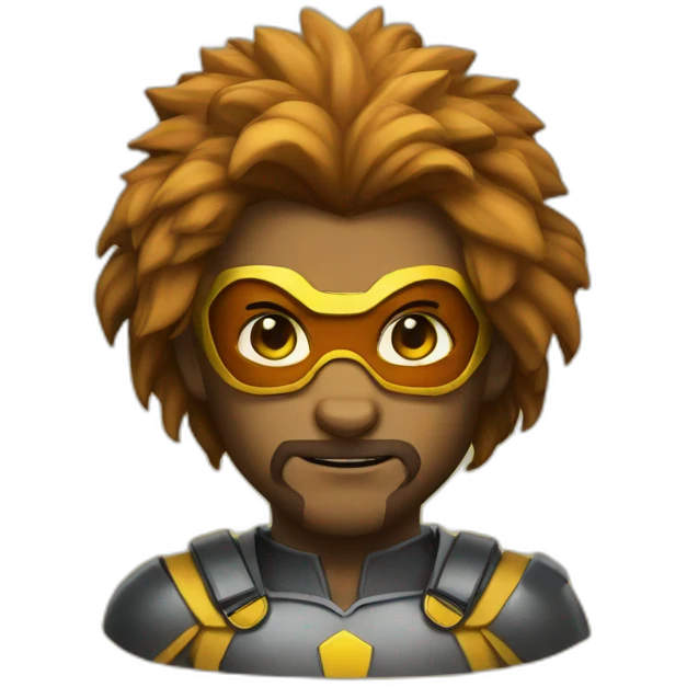 lion superhero emoji