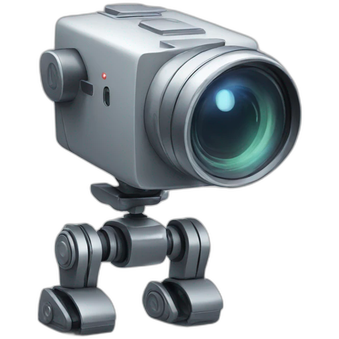 robot with video camera emoji