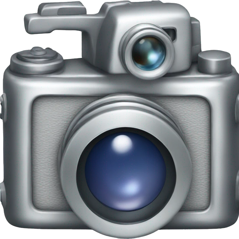 A silver camera emoji