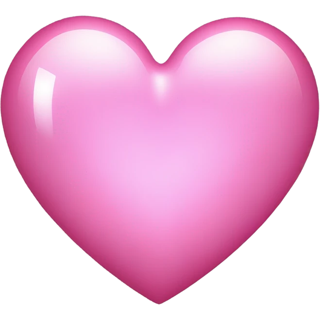 Pink shiny heart emoji