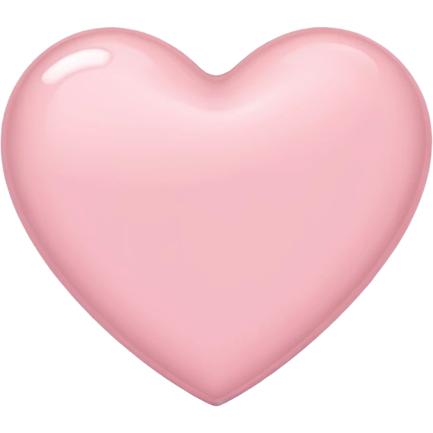 Light pink heart iphone emoji