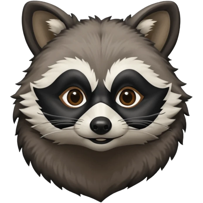side view of a raccoon emoji