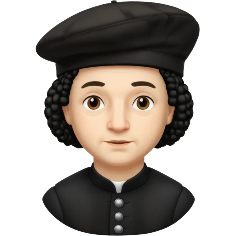 Rembrandt wear black berret hat emoji
