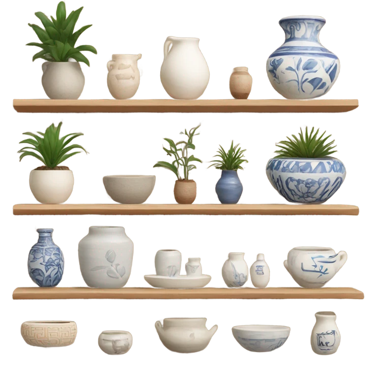 homewares on tiny shelf emoji