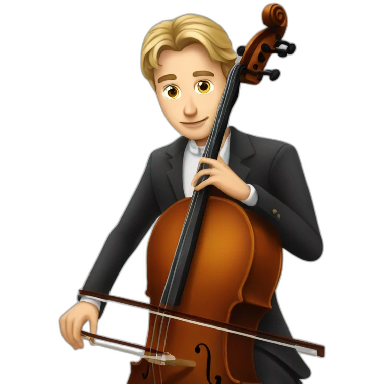 Anton Minenkov play cello emoji