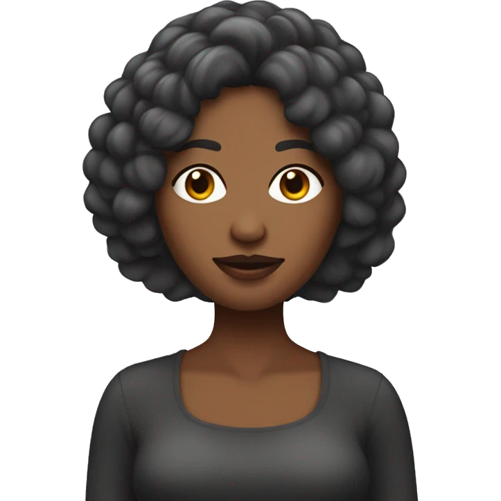 Mujer tes trigueña con cabello oscuro con tijera de peluquera en la mano  emoji