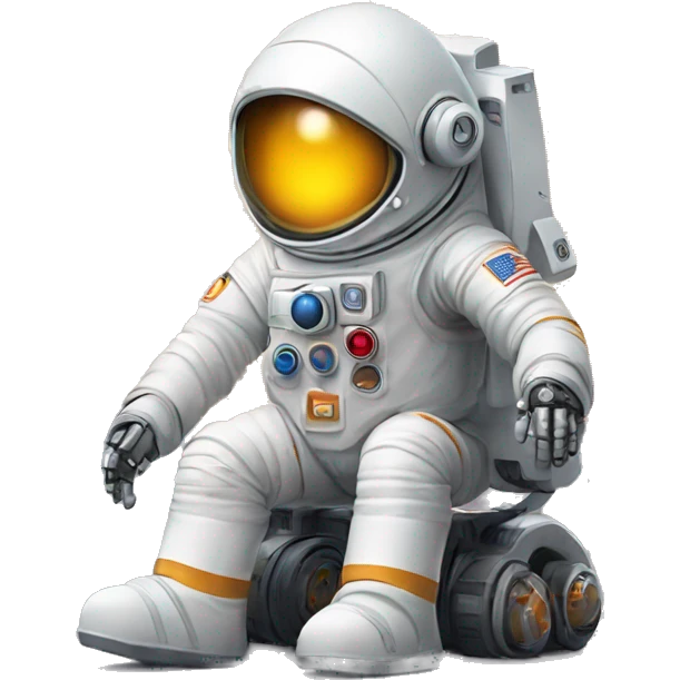 small bitcoin robot moon profit astronaut emoji