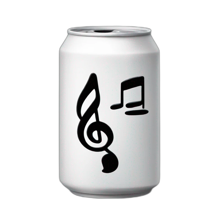 Une canette de coca qui bouge au rythme de la musique. emoji