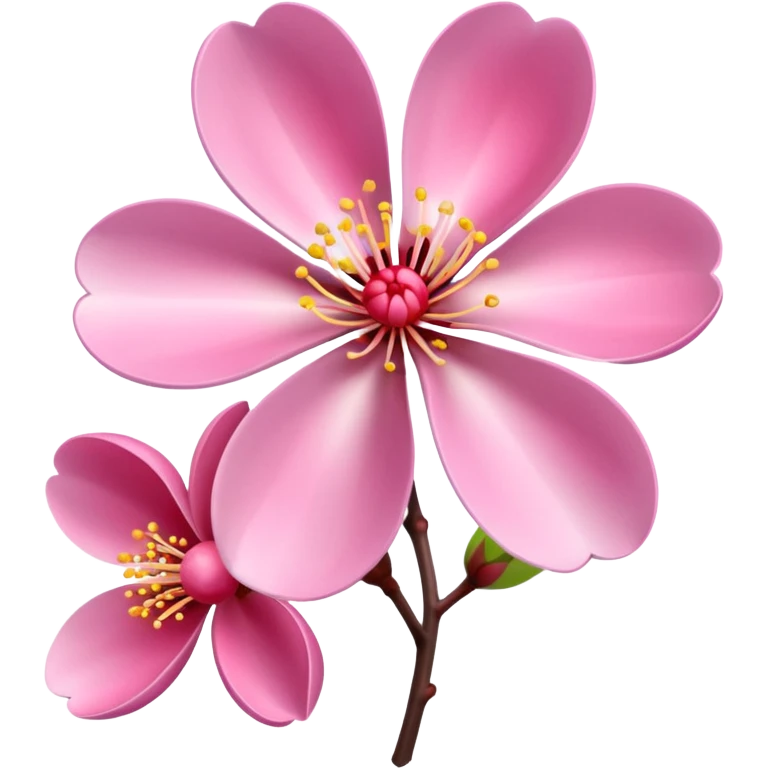 Realistic plum blossom flower, high definition, dewdrops,  emoji