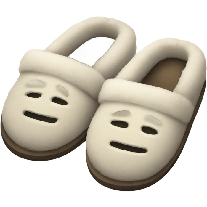 cozy slippers emoji