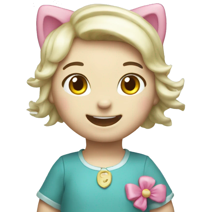Happy hello kitty  emoji