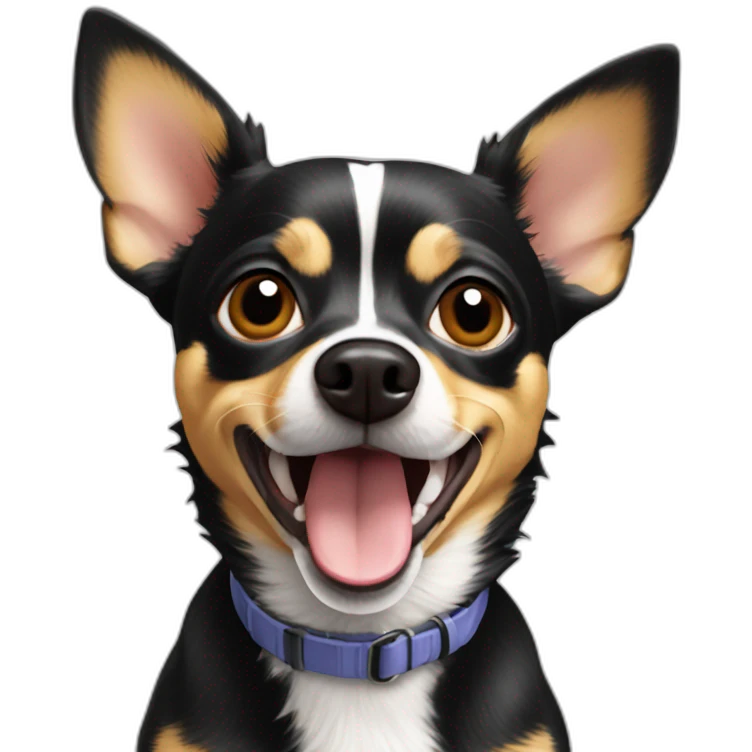 chihuahua rat terrier mix running emoji