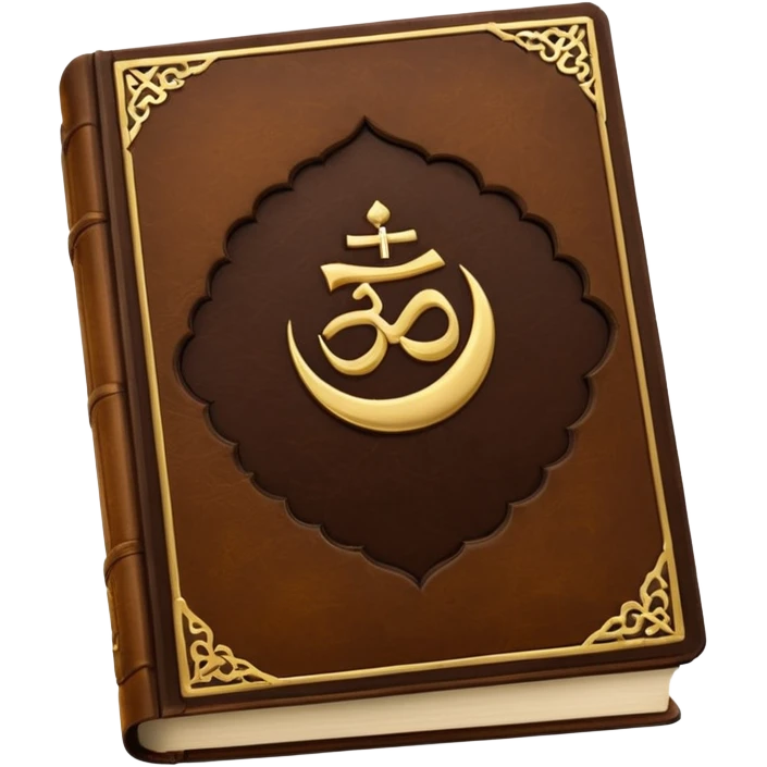 Closed Book with the Islamic Symbol on it emoji