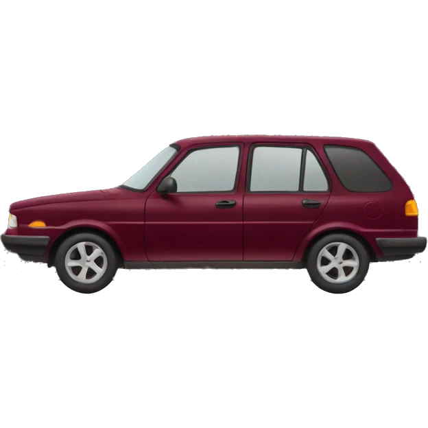 Burgundy car emoji