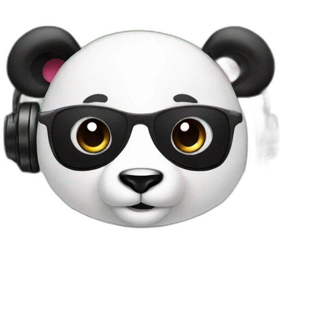 Panda dj emoji