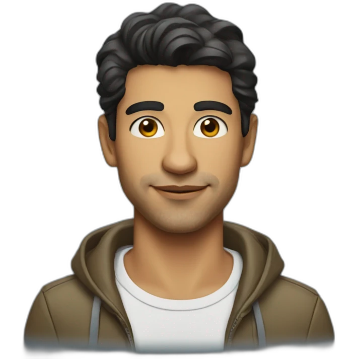 cartoon portrait of Andre Saraiva emoji