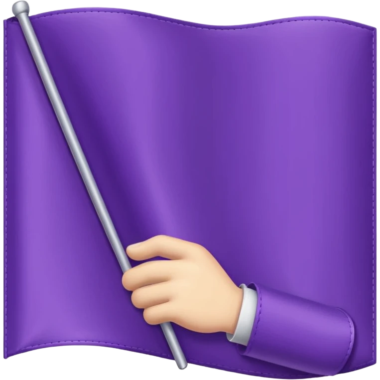 Handheld Flag purple emoji