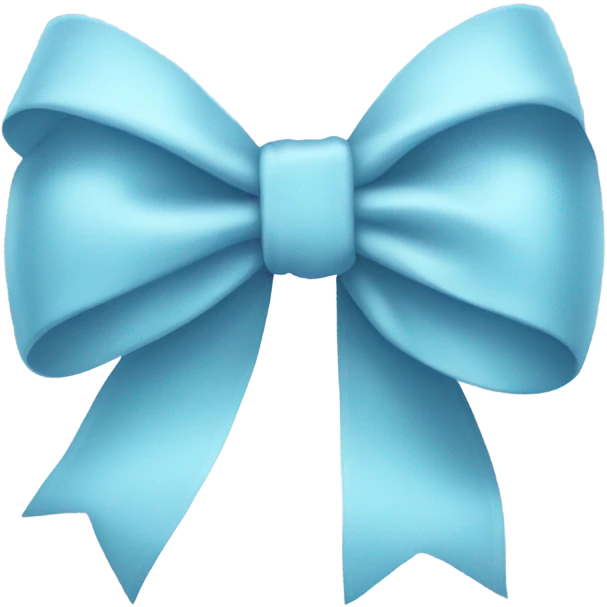 Light blue bow emoji