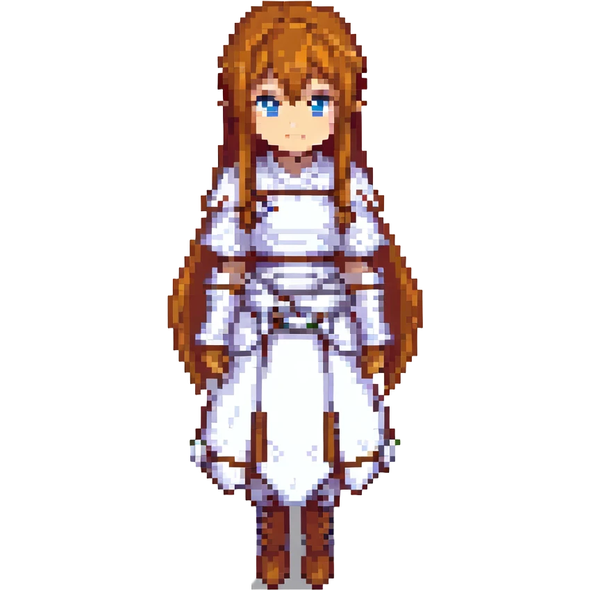 Asuna from Sword Art Online, pixel art style, simplified features emoji