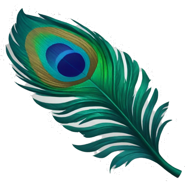 Peacock feather emoji  emoji