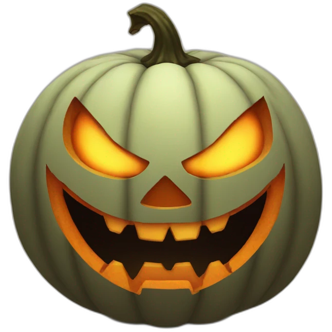 evil pumpkin emoji
