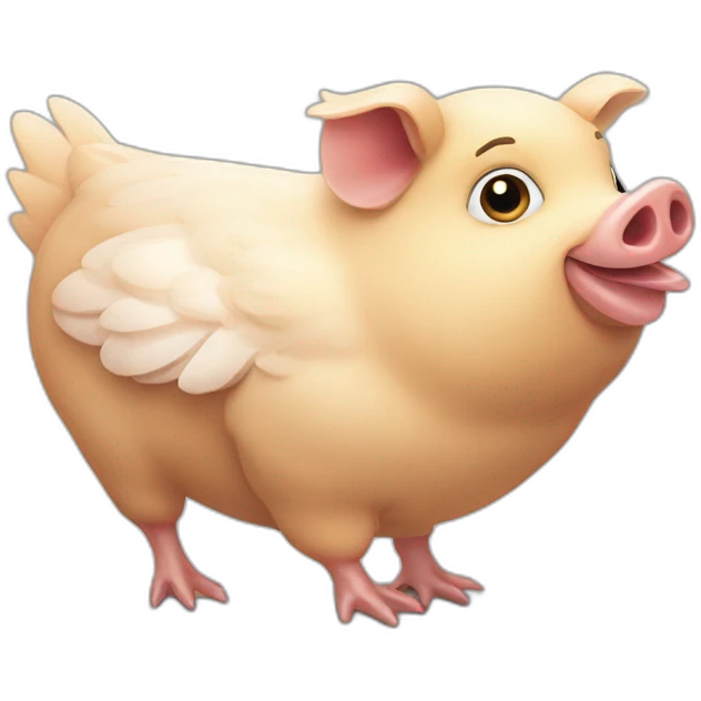 Cochon poulet emoji