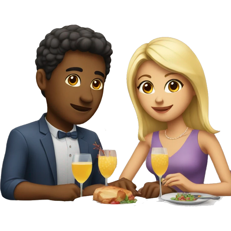 Dinner date emoji