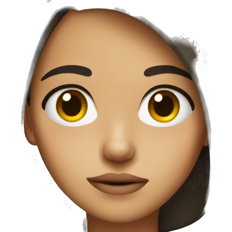 Girl giving side eye emoji