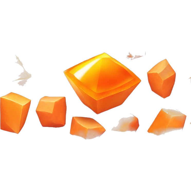 orange Chunk gem emoji