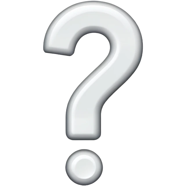 white questionmark emoji