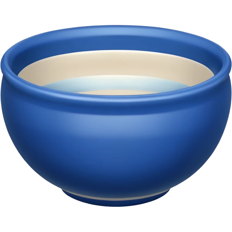 Clay Pottery Bowl blue  emoji