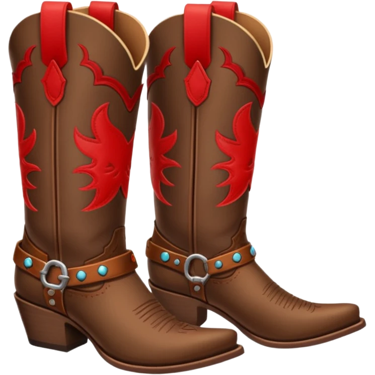 cowgirl boots cute a tiny bit of red on it NO TEAL  emoji