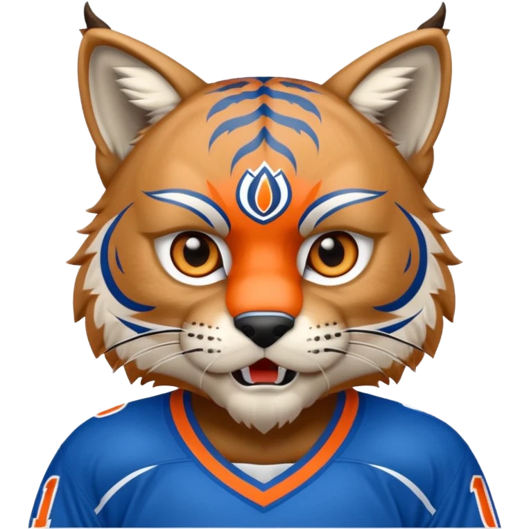Mascot Brown Lynx Edmonton Oilers emoji