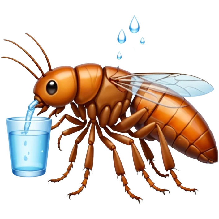 Roach drinking  emoji