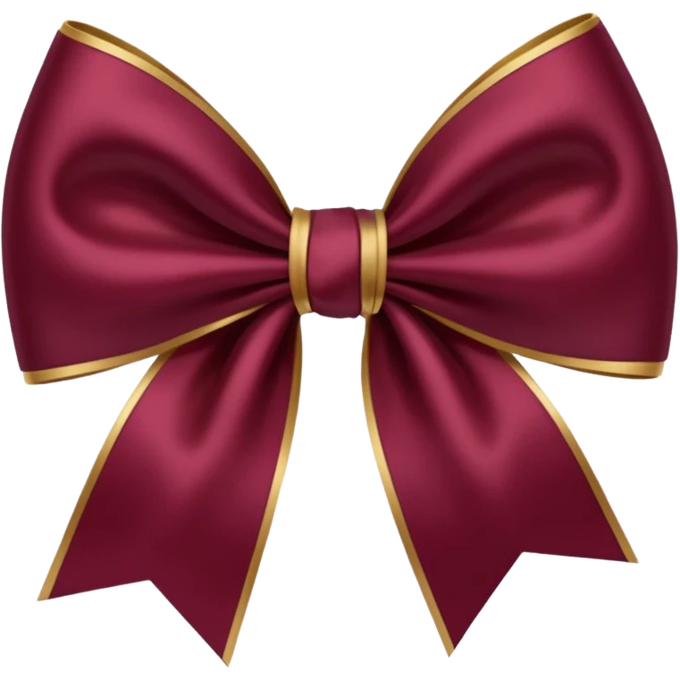Bow burgundy emoji