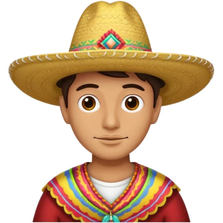 Six wearing sombrero  emoji