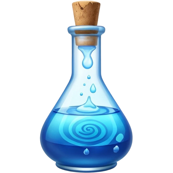 blue health potion emoji