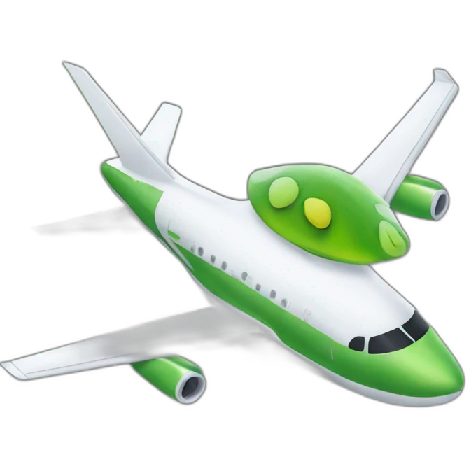 Tortue sur un avion emoji