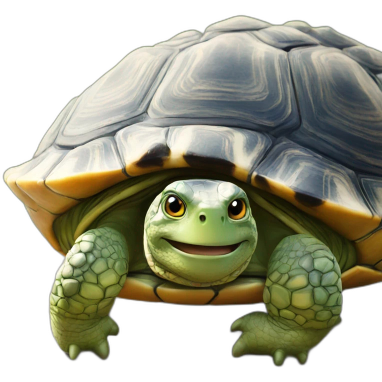 Chat sur tortue emoji