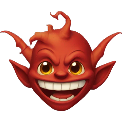 smiling red goblin emoji
