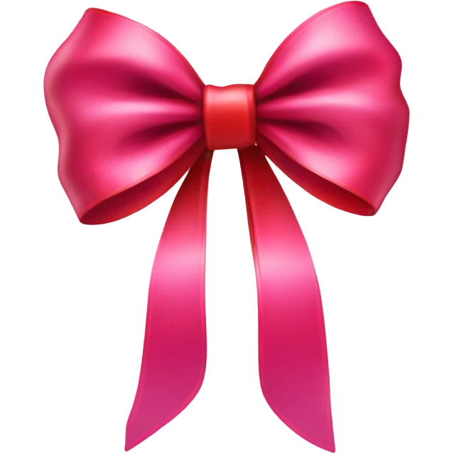 pink and red bow  emoji